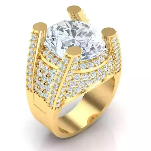 Man Ring Jewelry 1MR001 3D print model