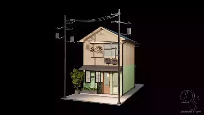 Japan Coffee Shop Store Front 