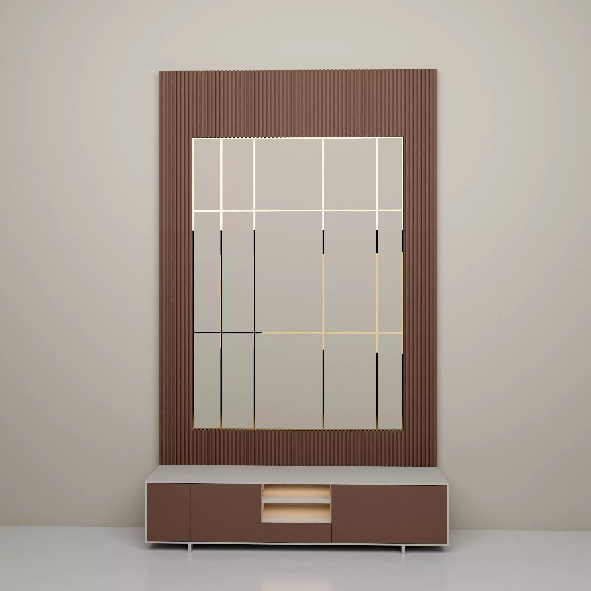 Modern TV unit Free 3D model