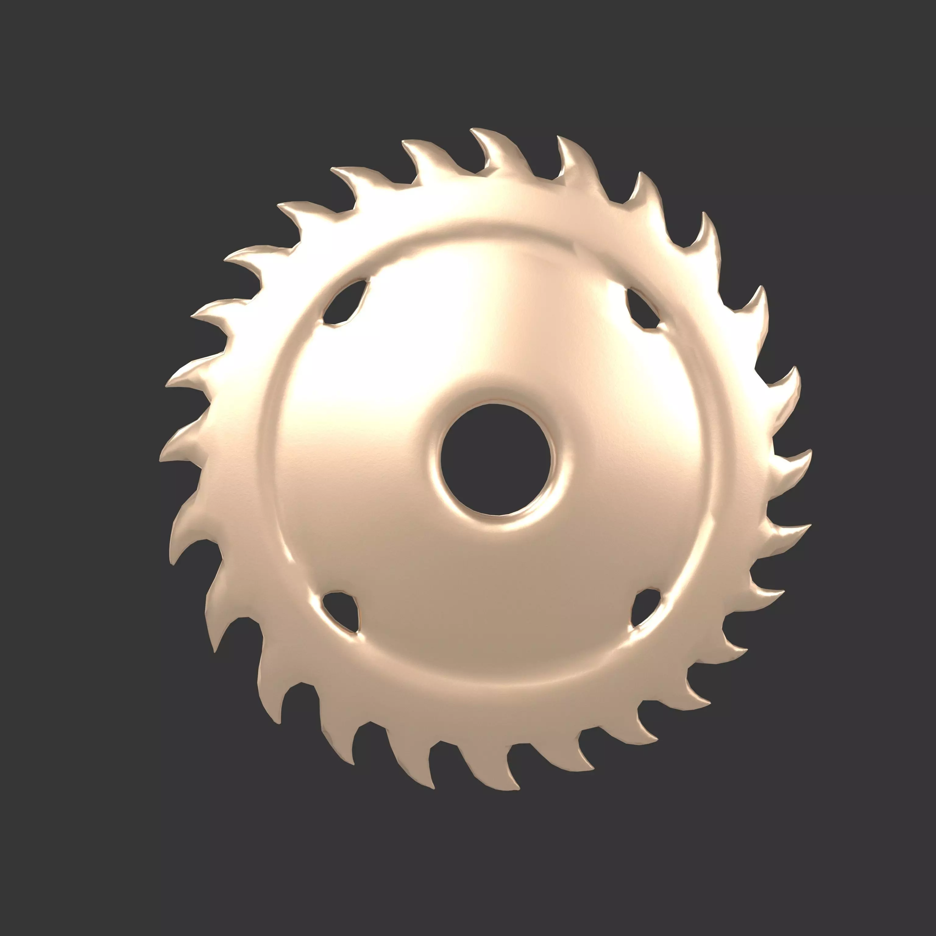 Circular Saw Blade v1 003 Low-poly 3D model