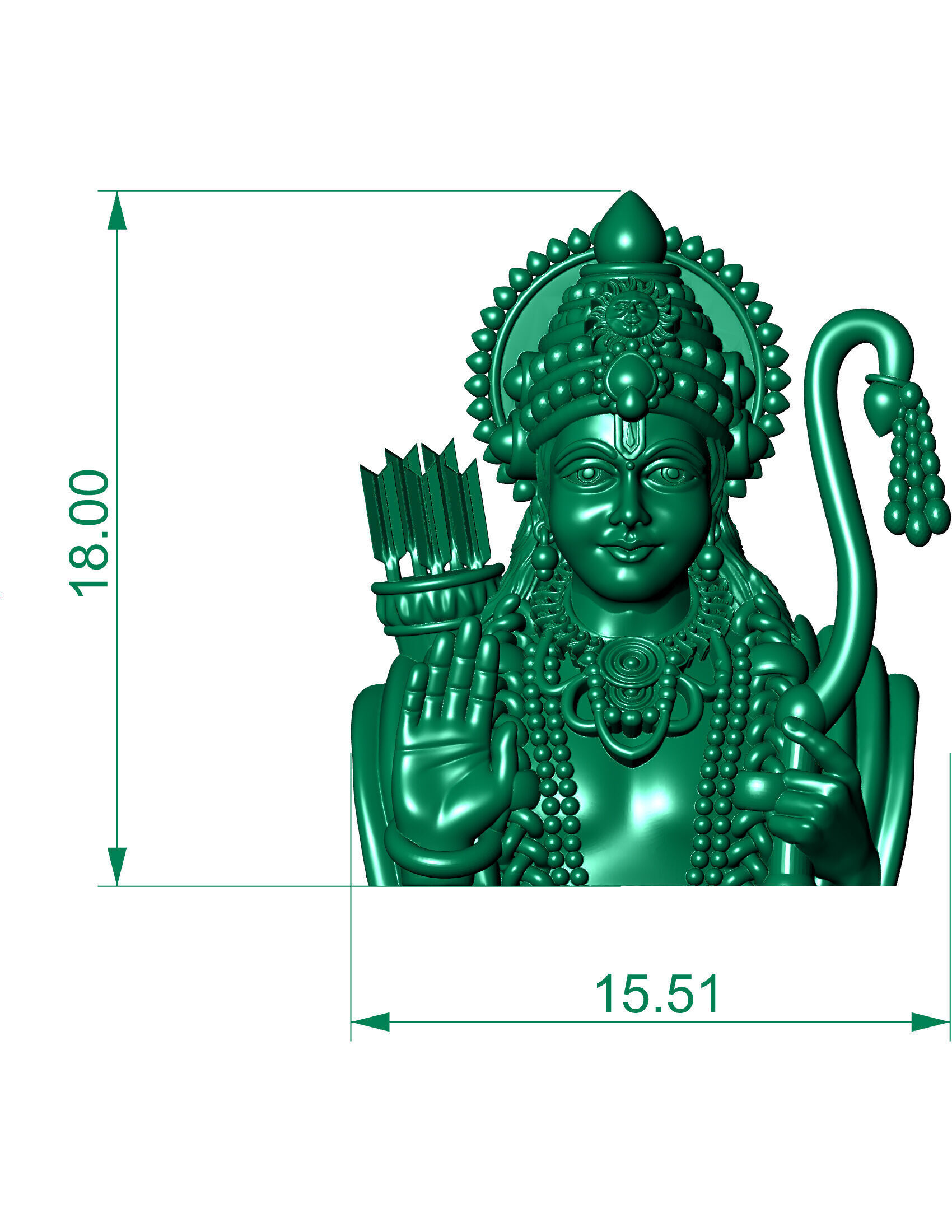 Lord Ram 3D print model_7