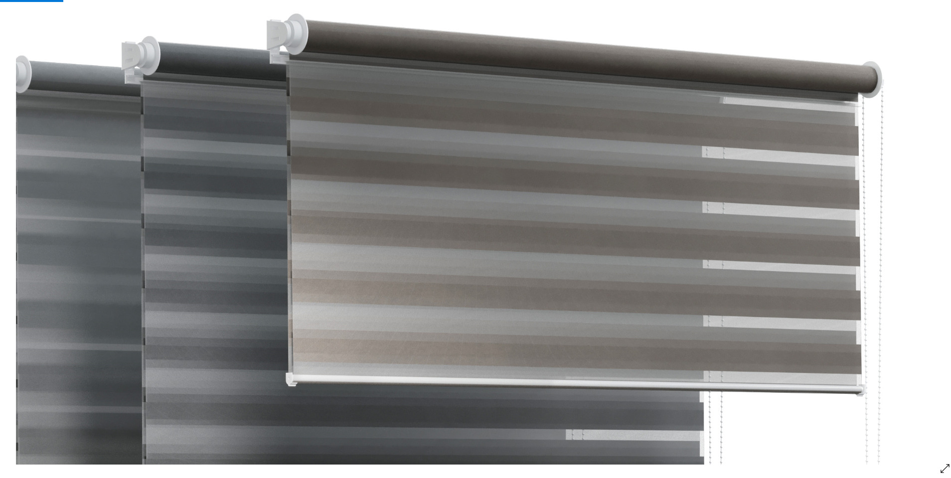 WOLTU Double Roller Blind with Clamp Fastening 02 Low-poly 3D model_7