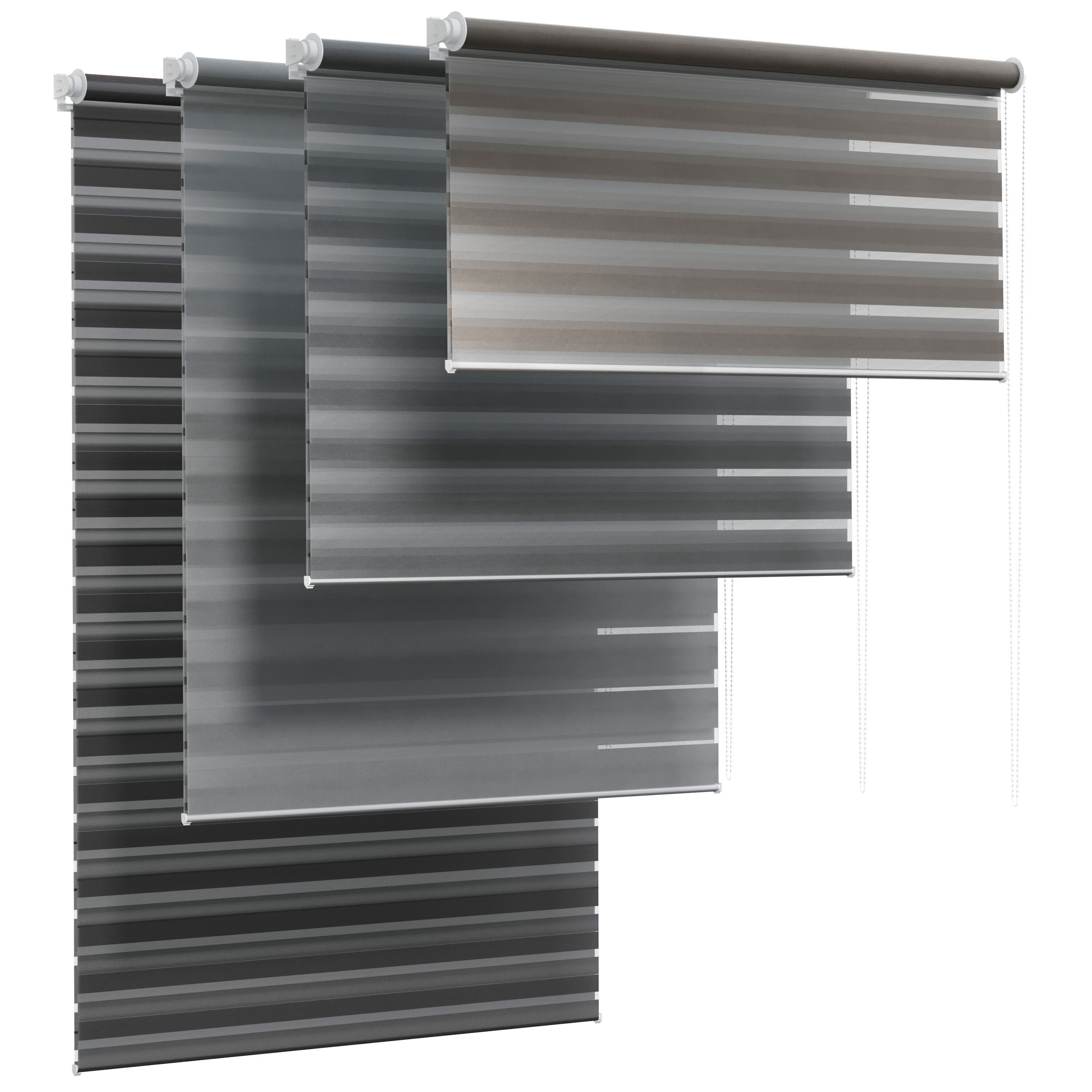 WOLTU Double Roller Blind with Clamp Fastening 02 Low-poly 3D model_1