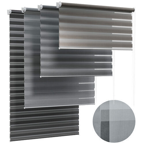 WOLTU Double Roller Blind with Clamp Fastening 02 Low-poly 3D model