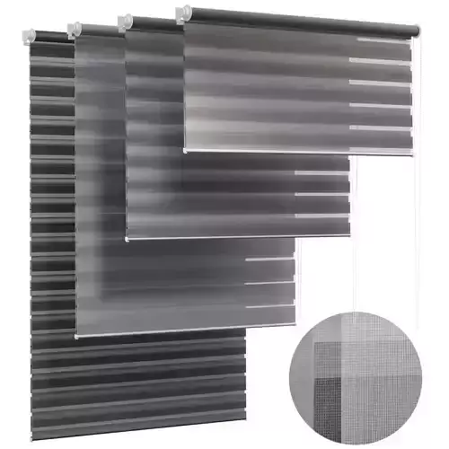 WOLTU Double Roller Blind with Clamp Fastening 02