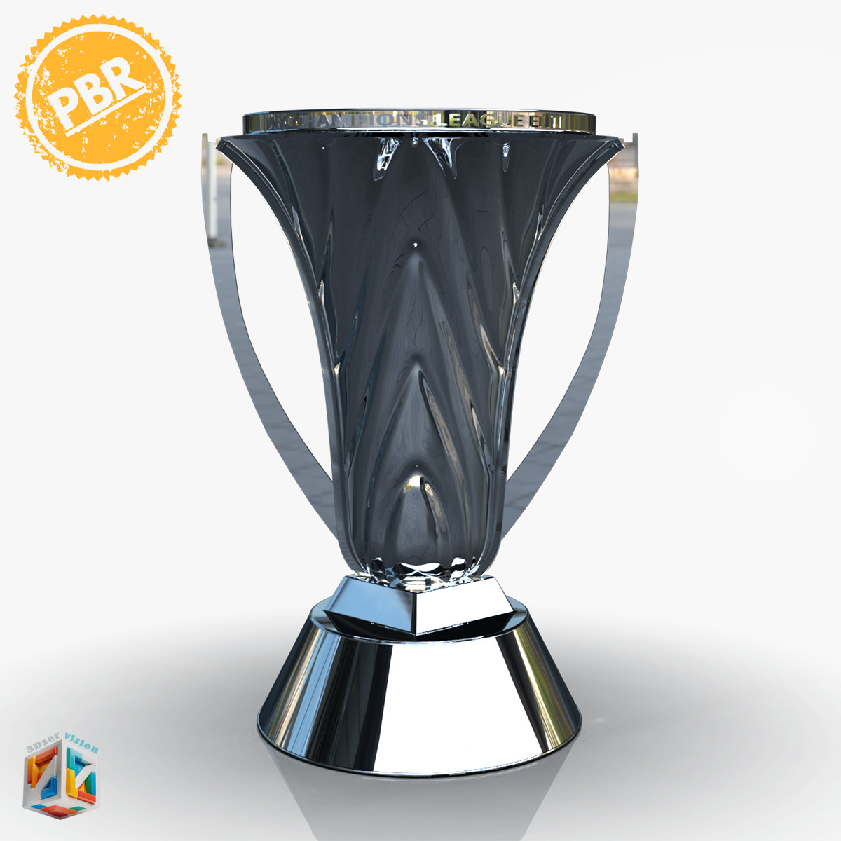 3D model AFC Champions League Elite Trophy award- newest 2025