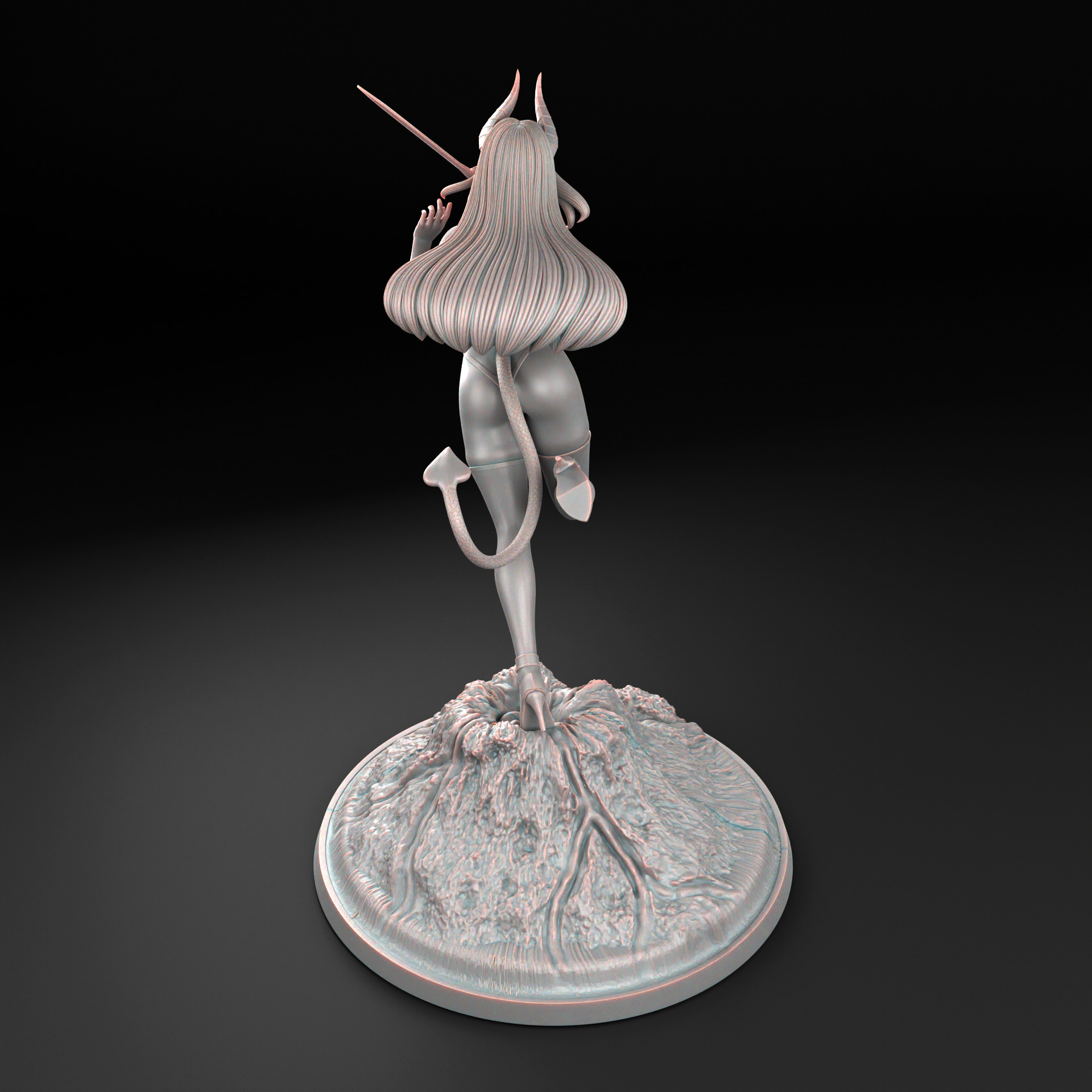 Asmodeus - A beautiful Demon girl - SFW and NSFW 3D print model_14