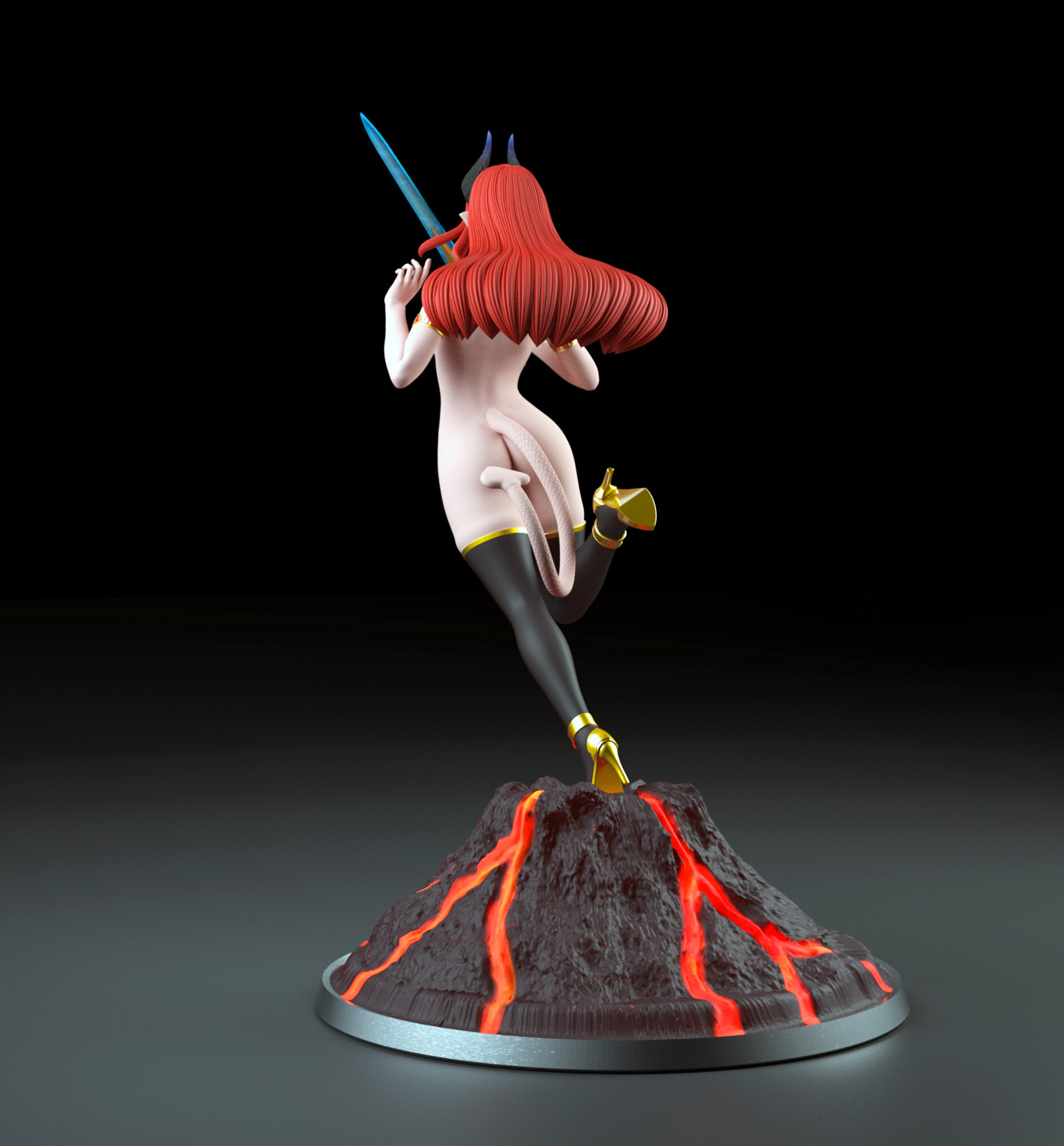 Asmodeus - A beautiful Demon girl - SFW and NSFW 3D print model_8