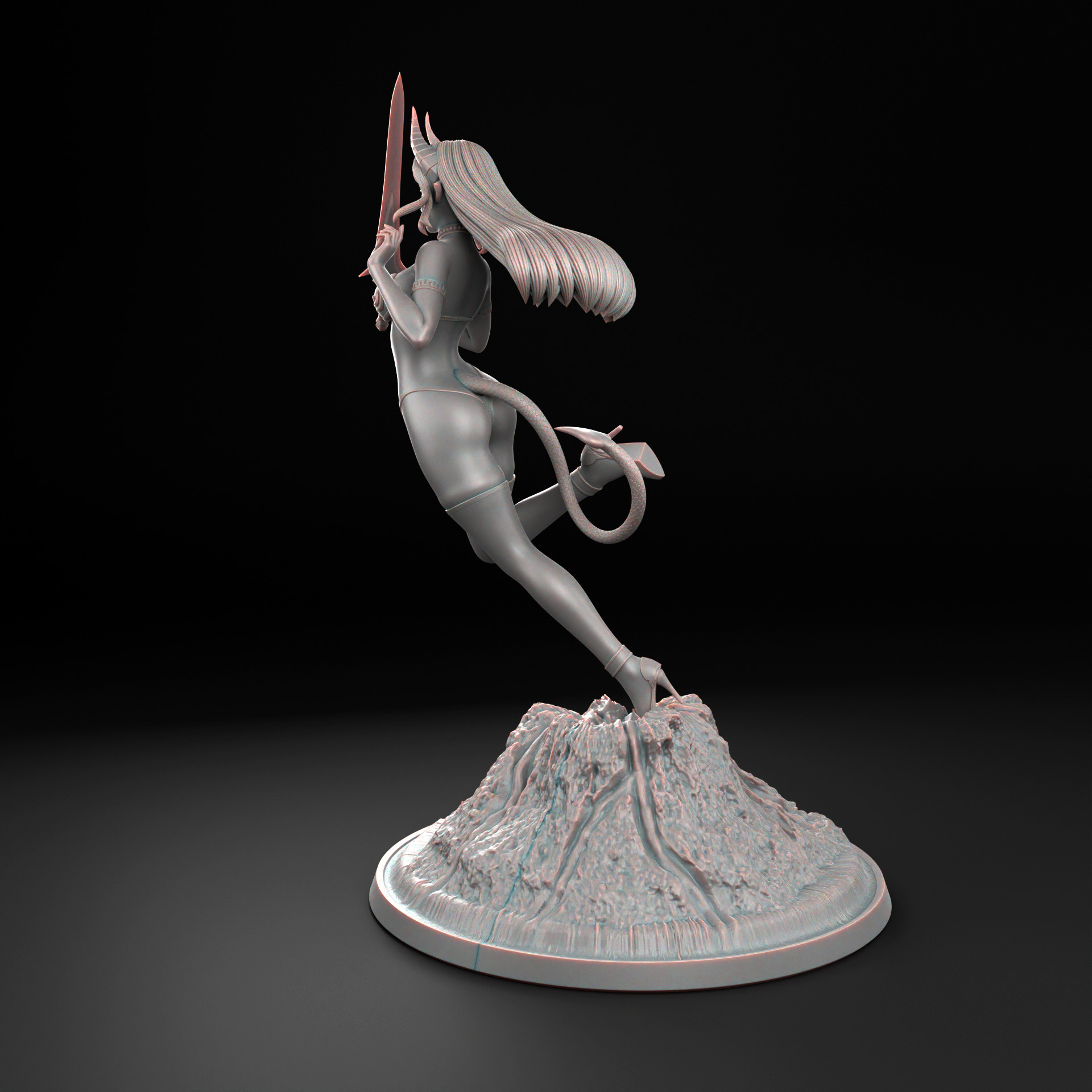 Asmodeus - A beautiful Demon girl - SFW and NSFW 3D print model_15