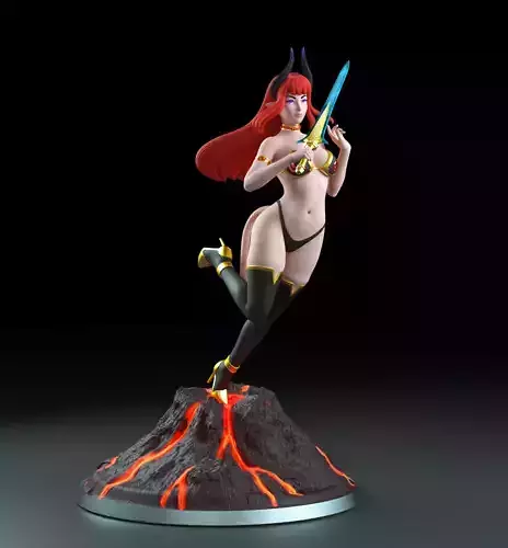 Asmodeus - A beautiful Demon girl - SFW and NSFW