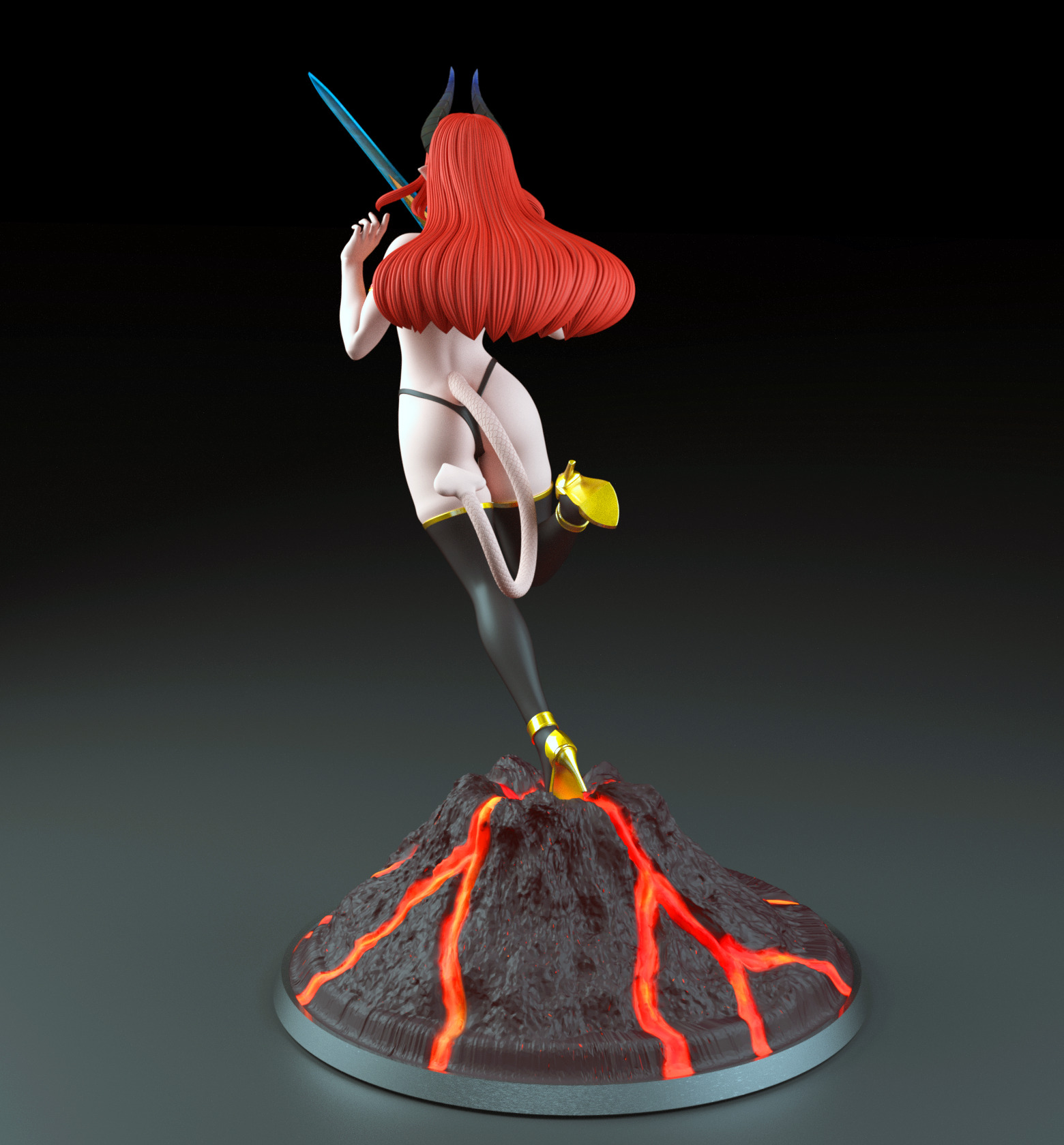 Asmodeus - A beautiful Demon girl - SFW and NSFW 3D print model_3