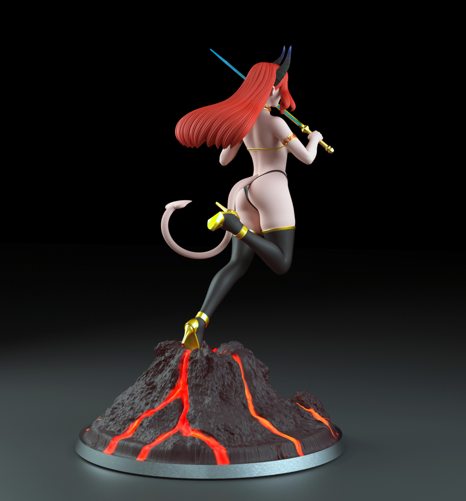 Asmodeus - A beautiful Demon girl - SFW and NSFW 3D print model_2