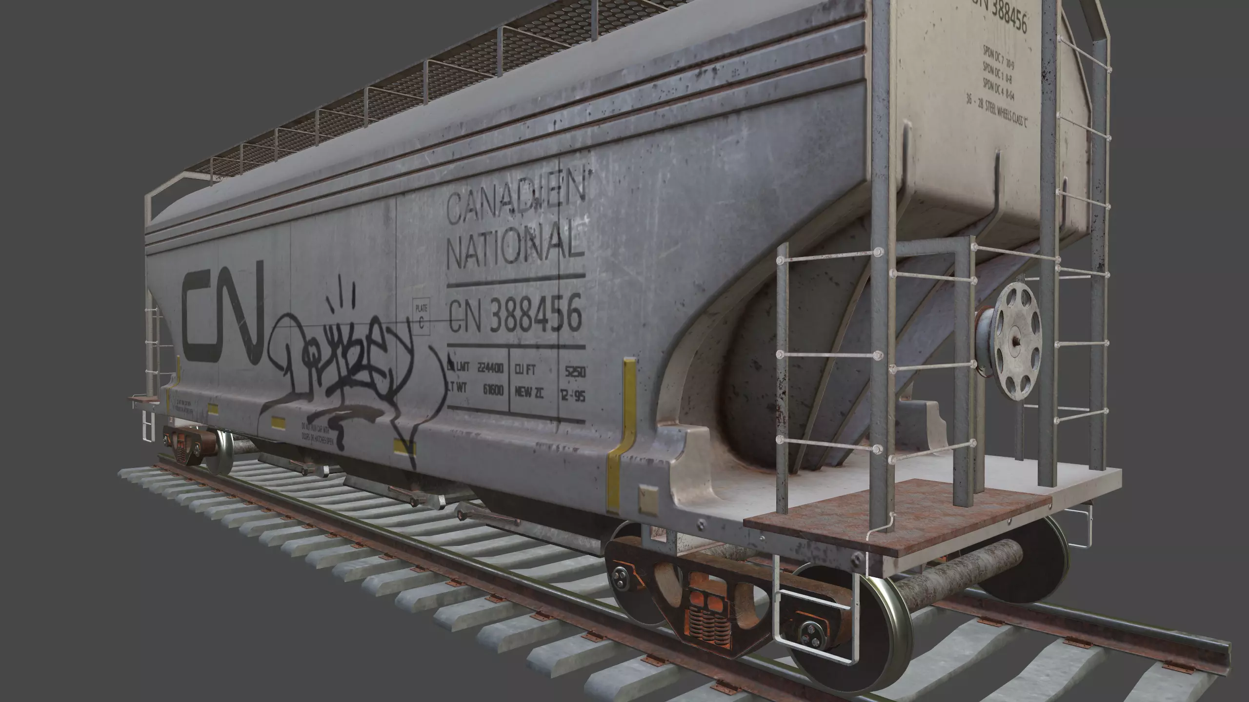 Rail Car 3D model_8