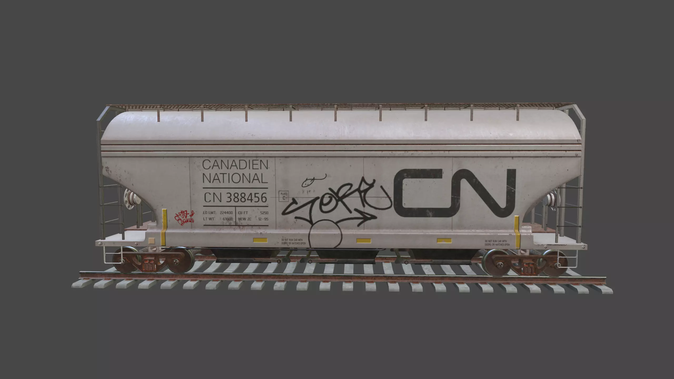 Rail Car 3D model_6