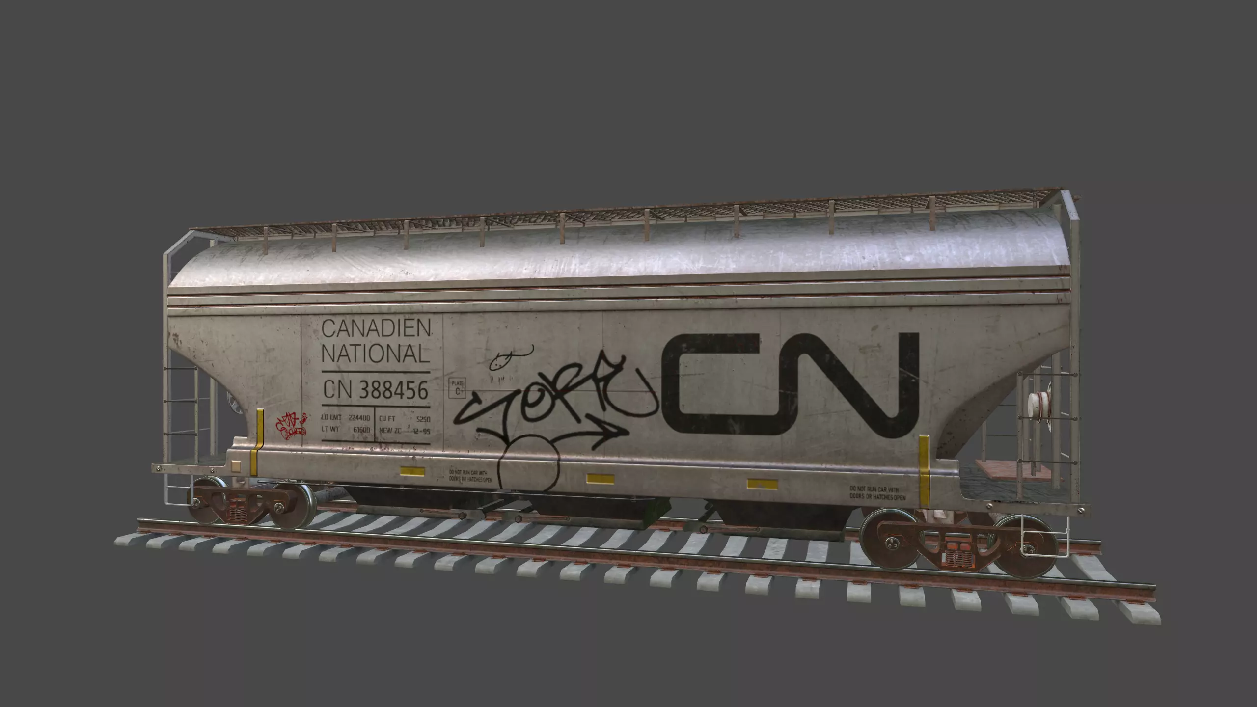 Rail Car 3D model_11
