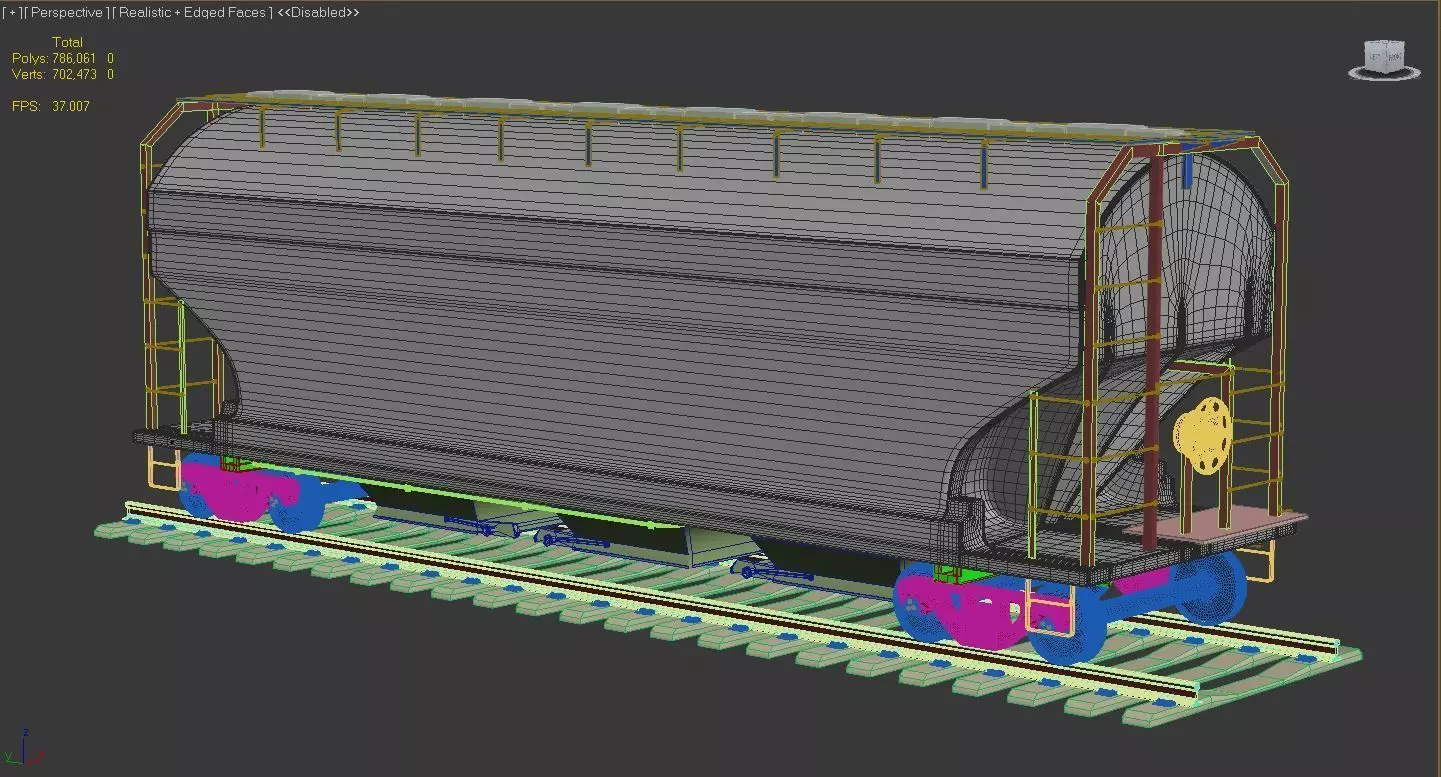 Rail Car 3D model_14