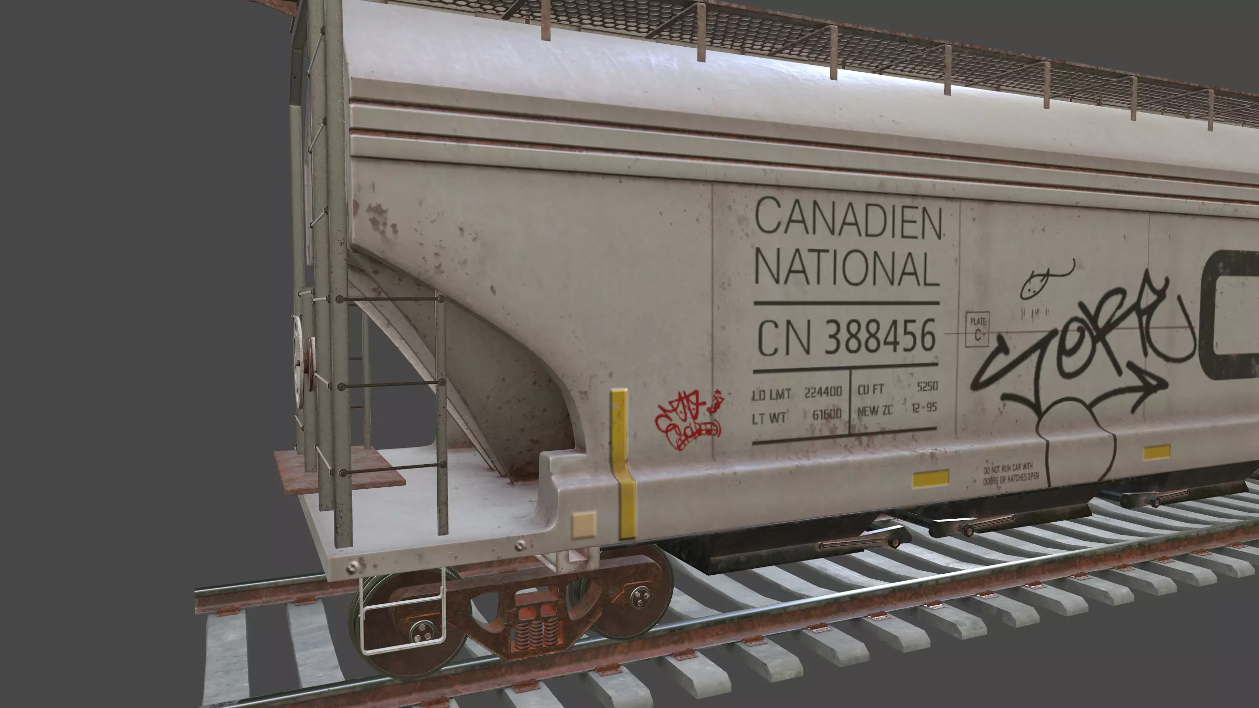 Rail Car 3D model_10