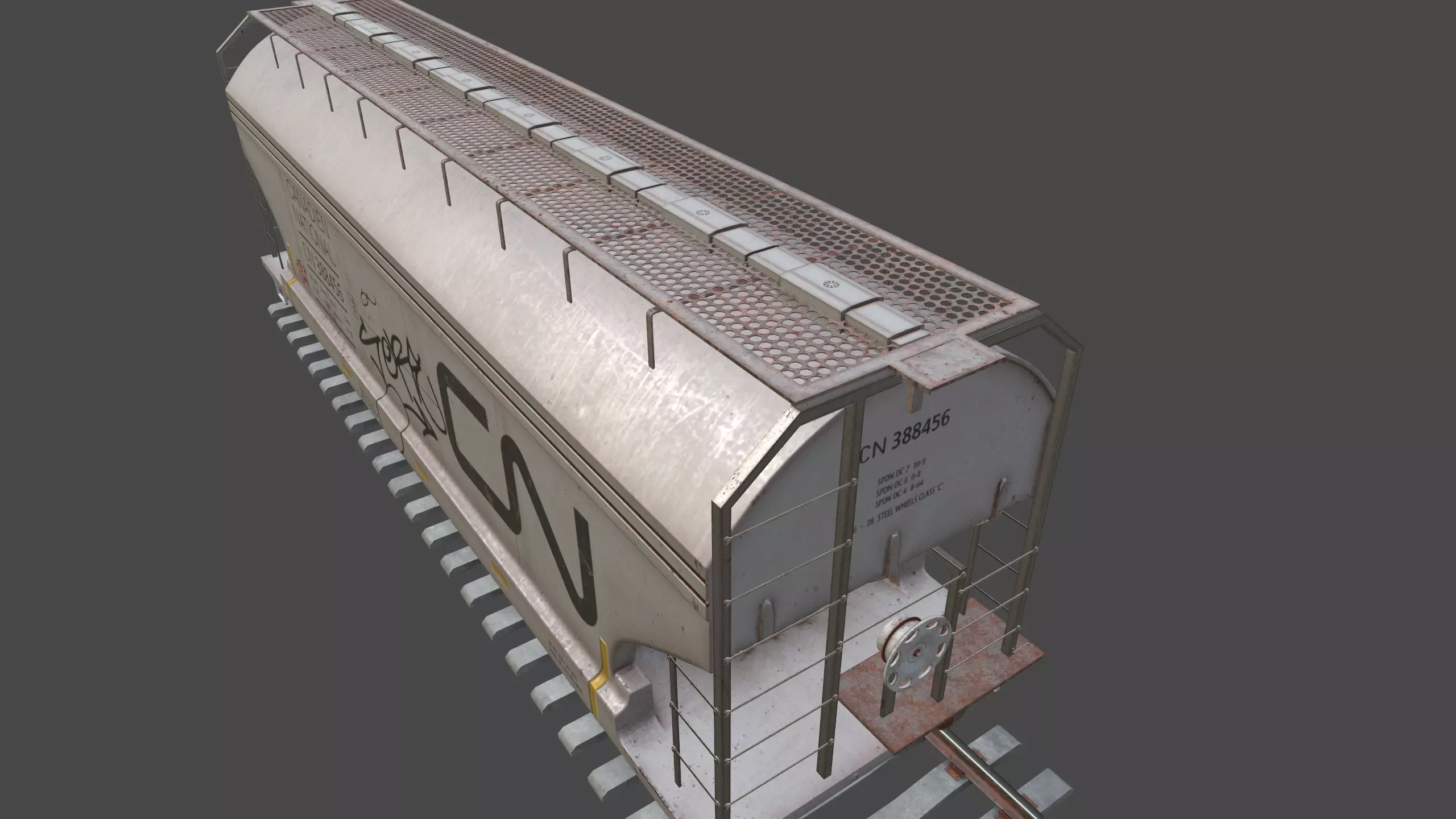 Rail Car 3D model_12