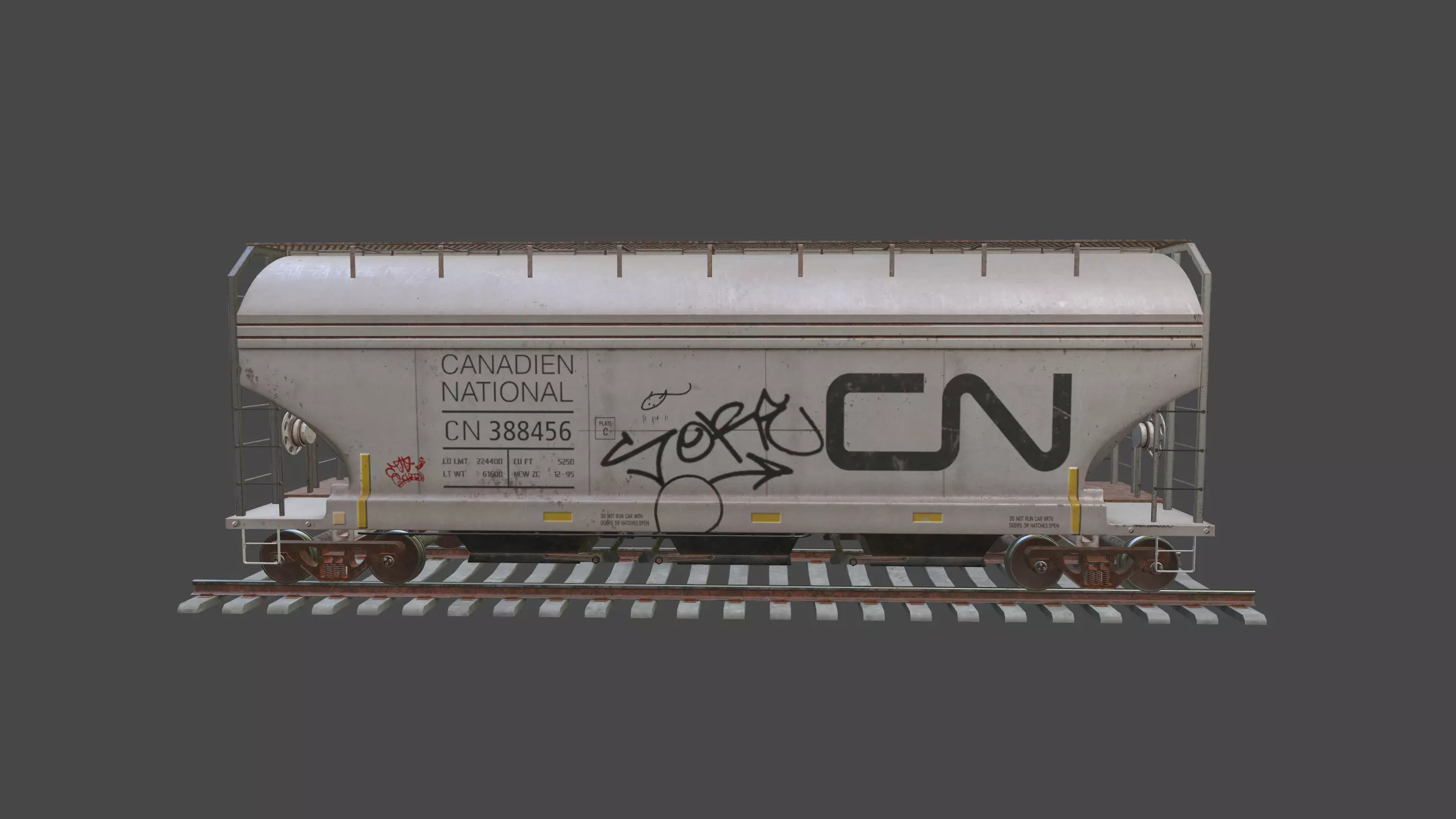 Rail Car 3D model_5