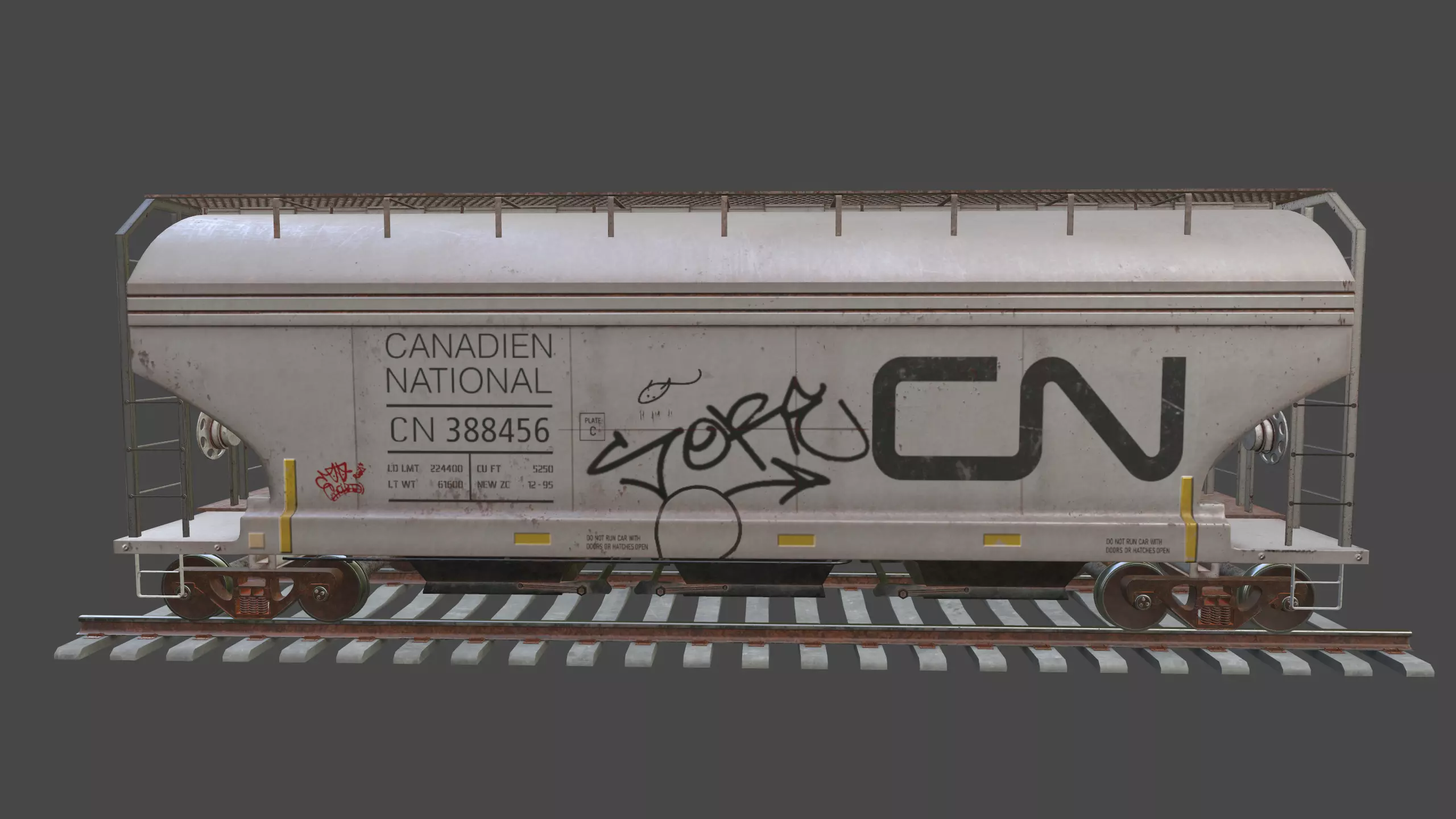 Rail Car 3D model_7