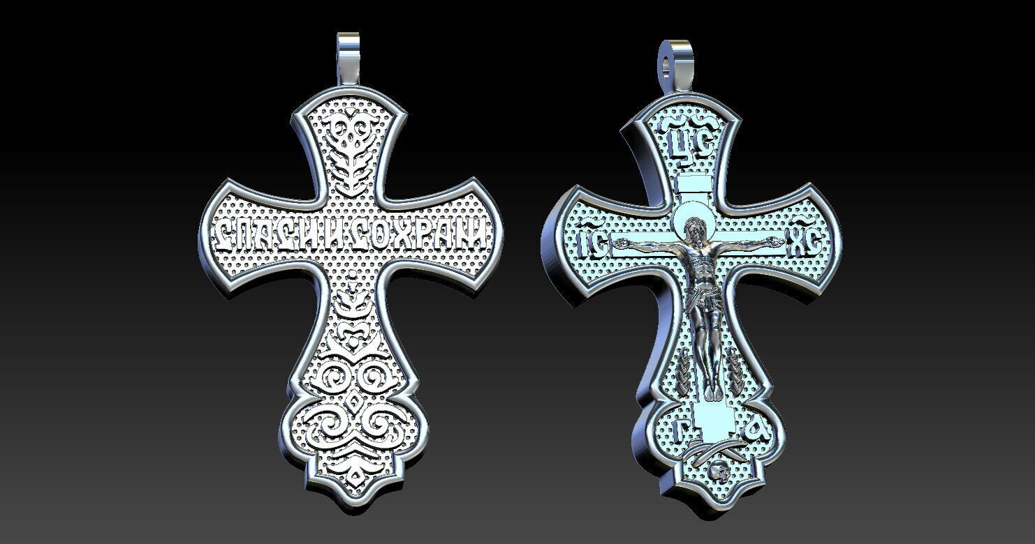 Jesus Cross 3D print model 3D print model_2