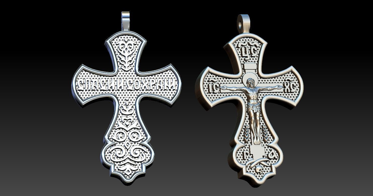 Jesus Cross 3D print model 3D print model_4