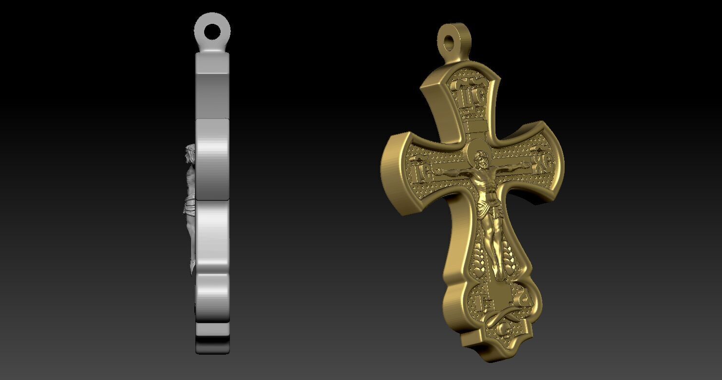 Jesus Cross 3D print model 3D print model_8