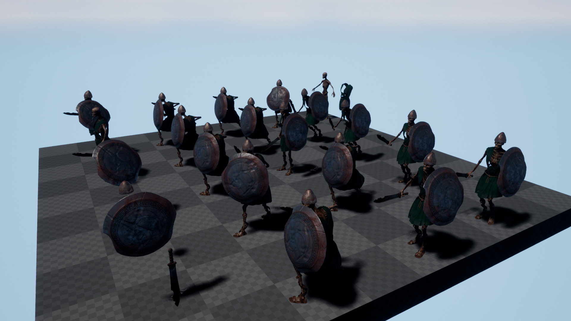 SKELETON SPARTAN ILOTE  Low-poly 3D model_15