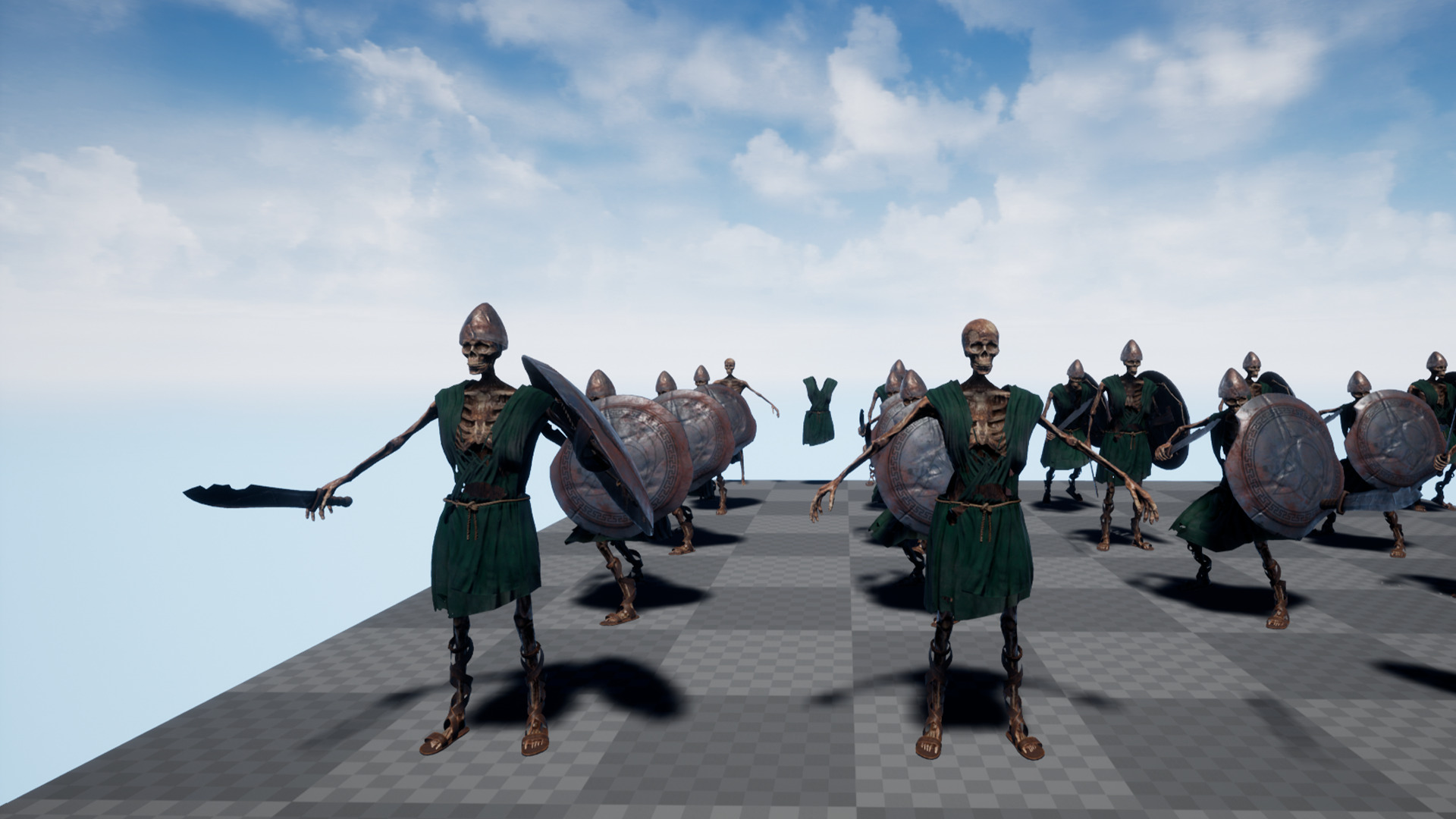 SKELETON SPARTAN ILOTE  Low-poly 3D model_13