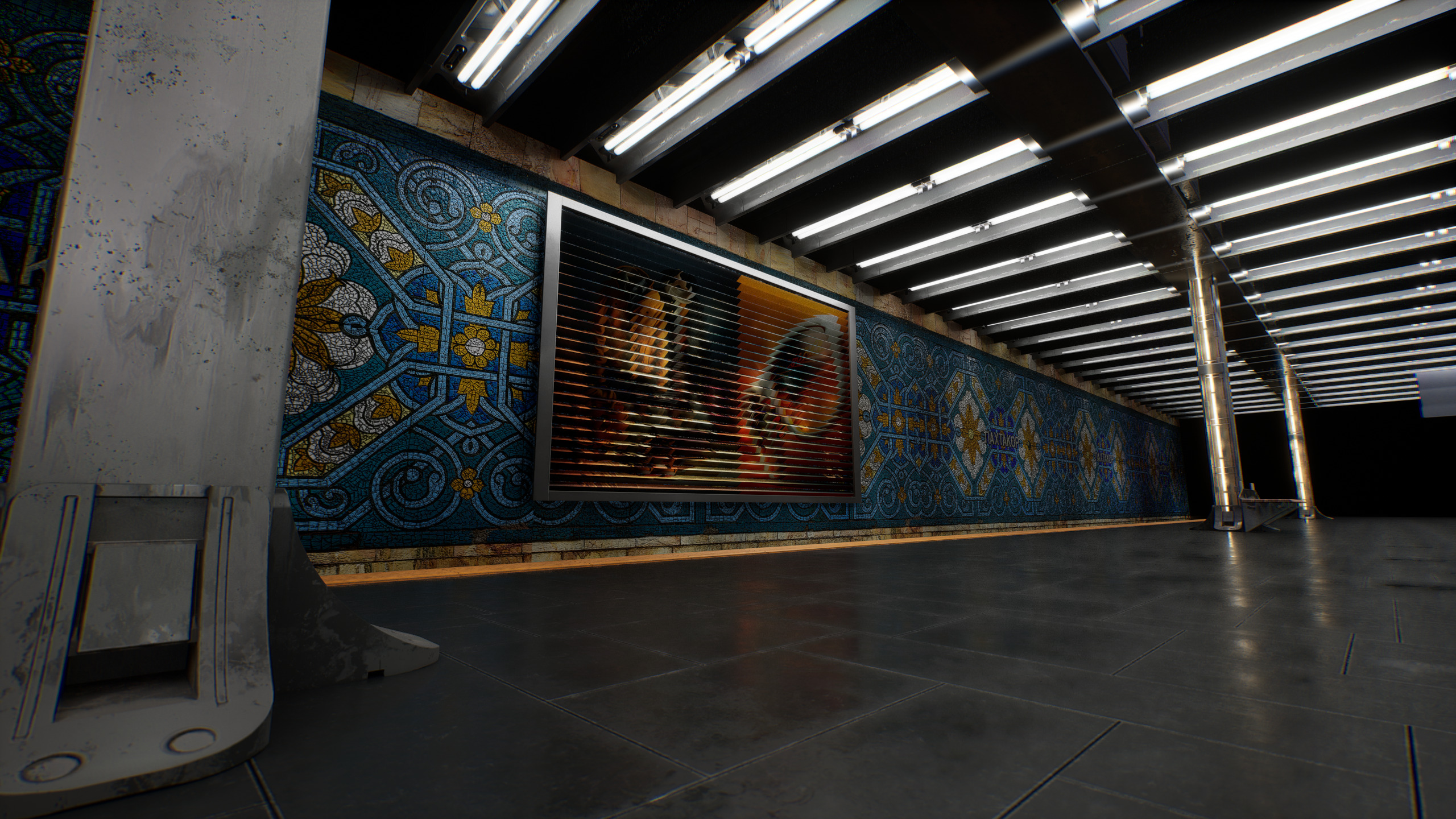 Pakhtakor Metro Station Uzbekistan 3D Model for Unreal Engine 5 3D model_2