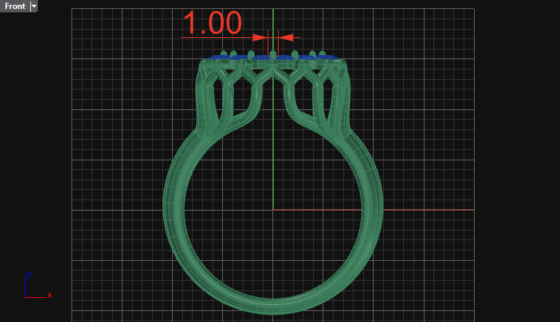 cluster ring 3D print model_15