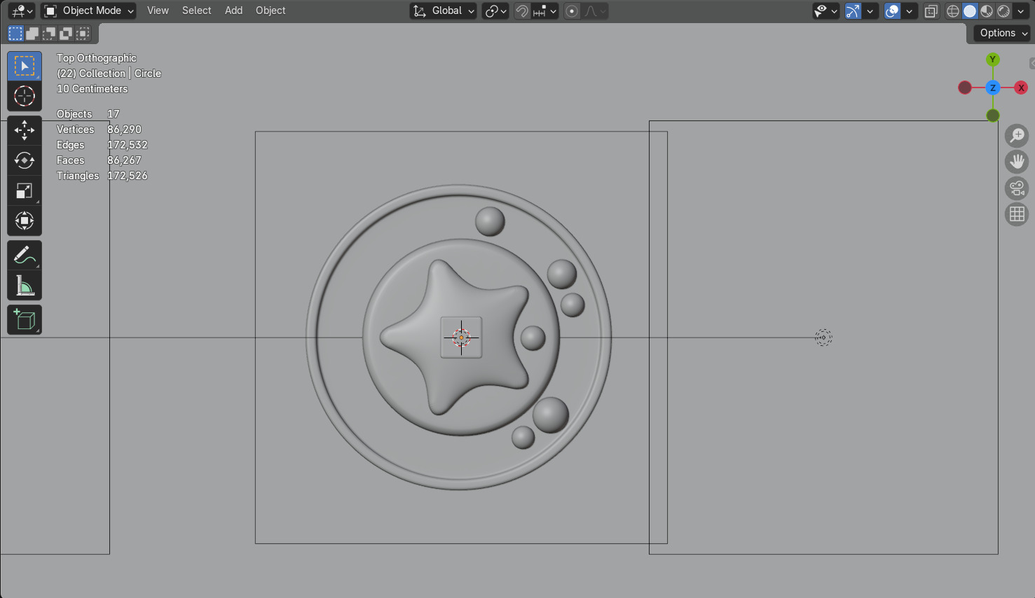 3D Blender Pancake Set Comes with Star Syrup and Pink Berries Low-poly 3D model_4