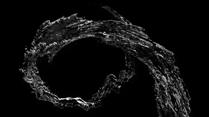 Realistic Water Flow Simulation High-End VFX Asset