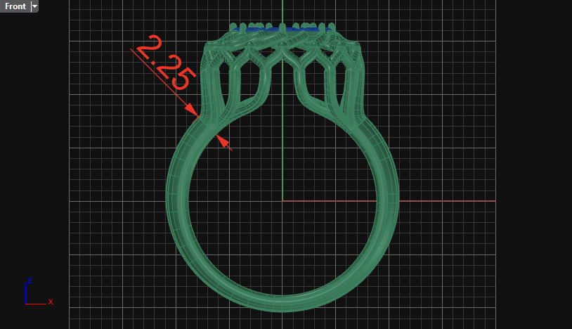 Cluster ring 3D print model_13