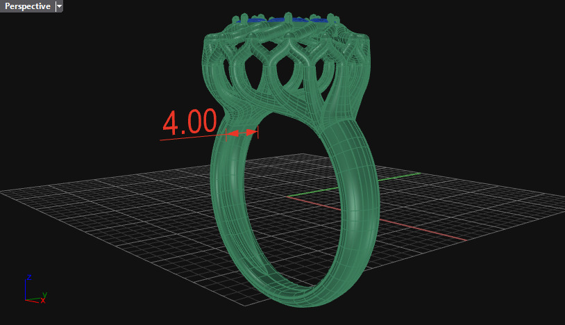Cluster ring 3D print model_17