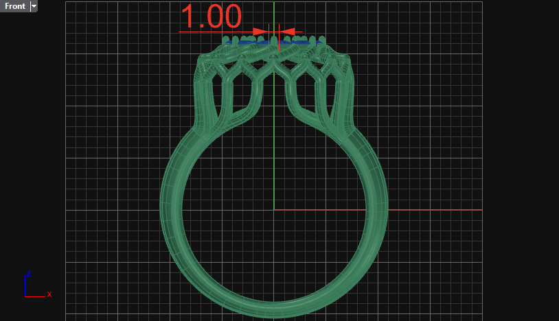 Cluster ring 3D print model_19