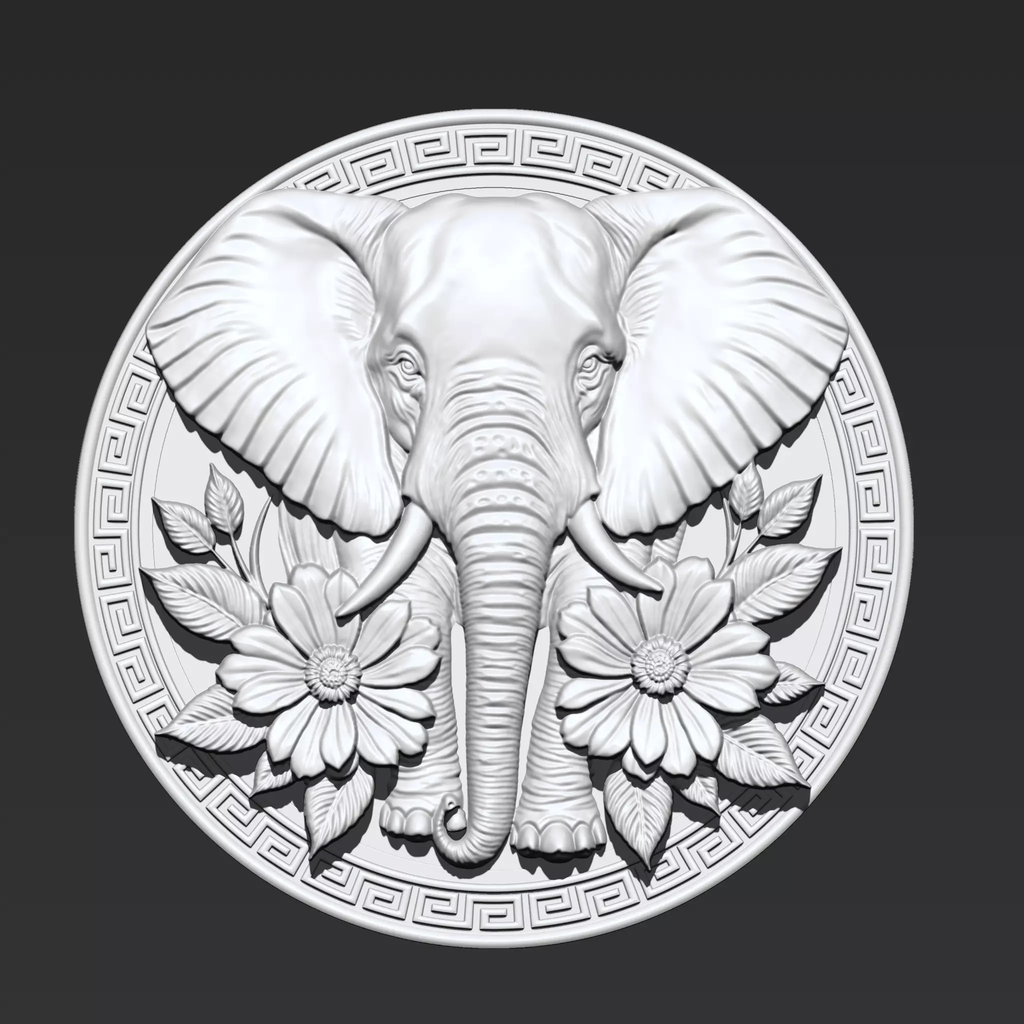 Elephant Pendant A32 3D print model