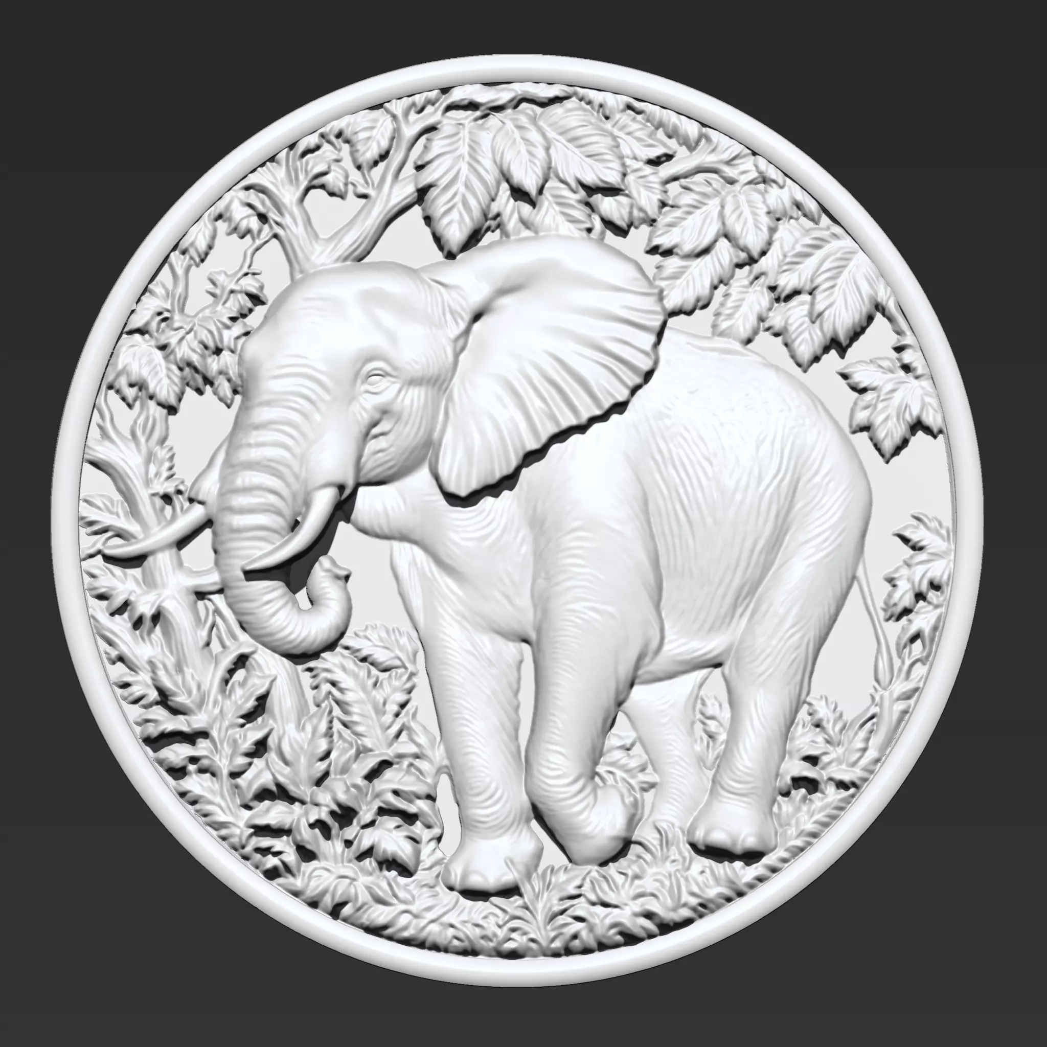 Elephant Pendant A33 3D print model