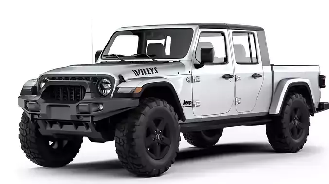 Jeep Gladiator Willys 2024 3D model