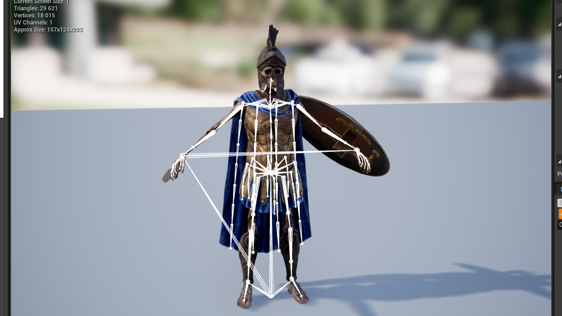 SKELETON SPARTAN H HOPLITE Low-poly 3D model_18