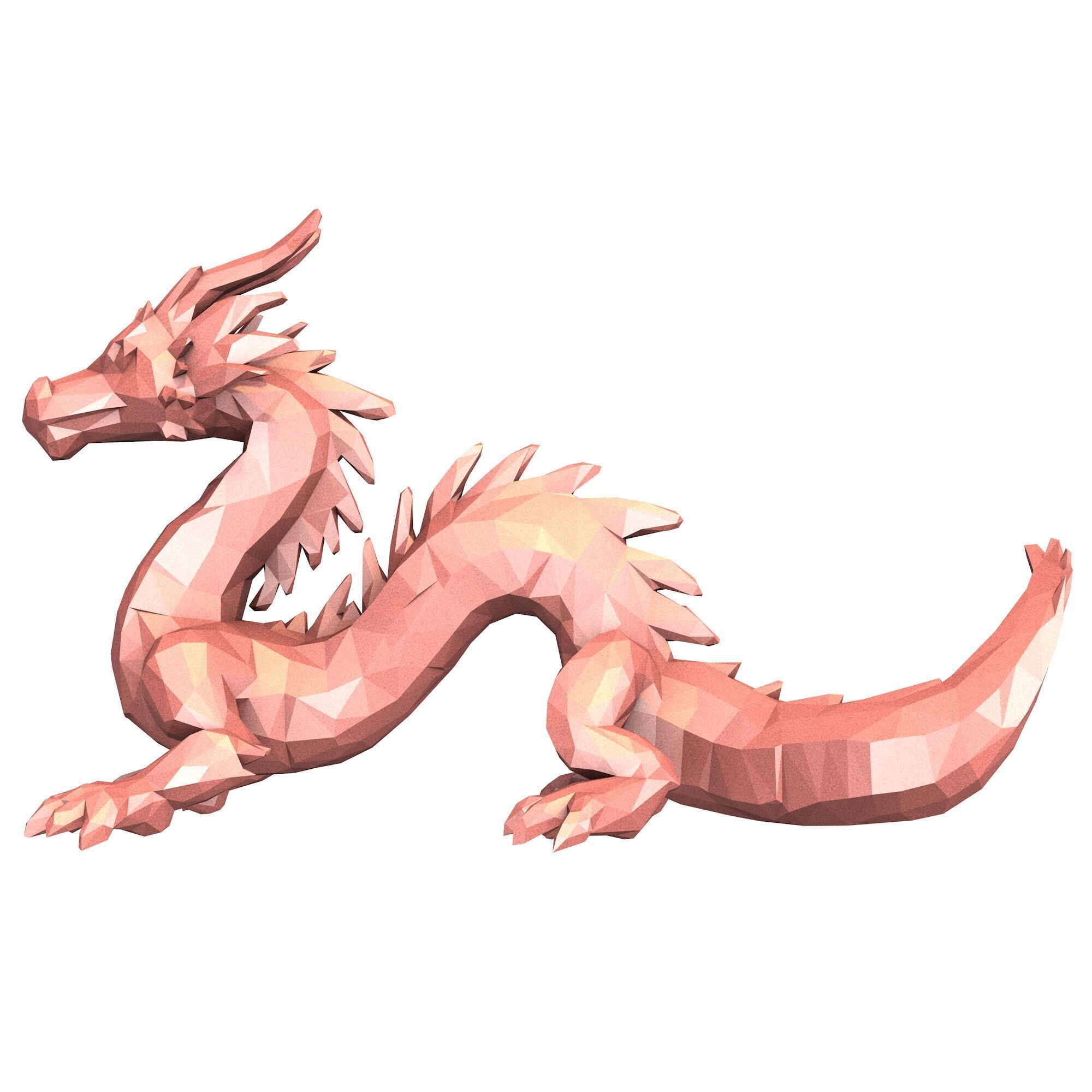 Dragon Low Poly 3D model_1