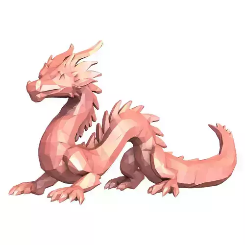Dragon Low Poly 3D model
