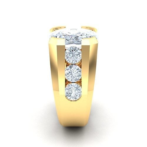 Popular Man Rings Diamond 1MR059 3D print model