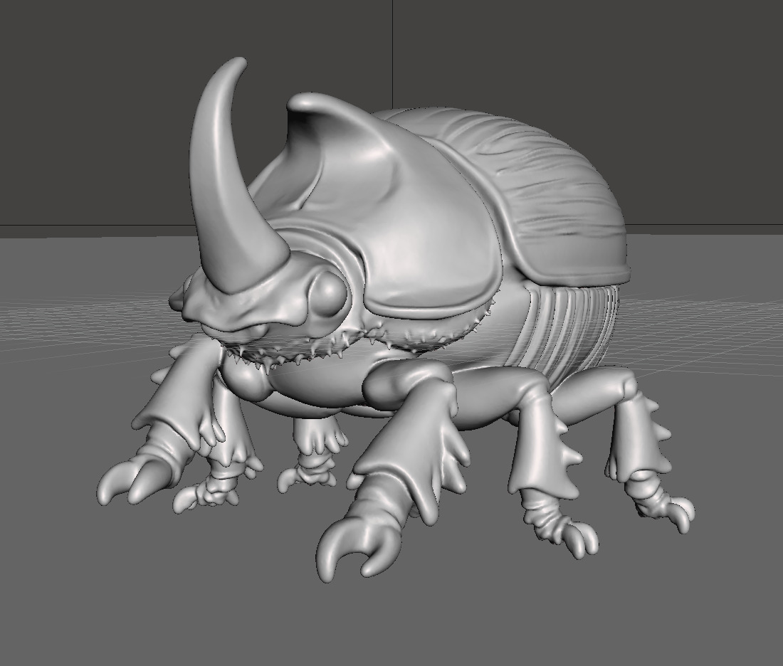 Dung beetle 3D print model_5