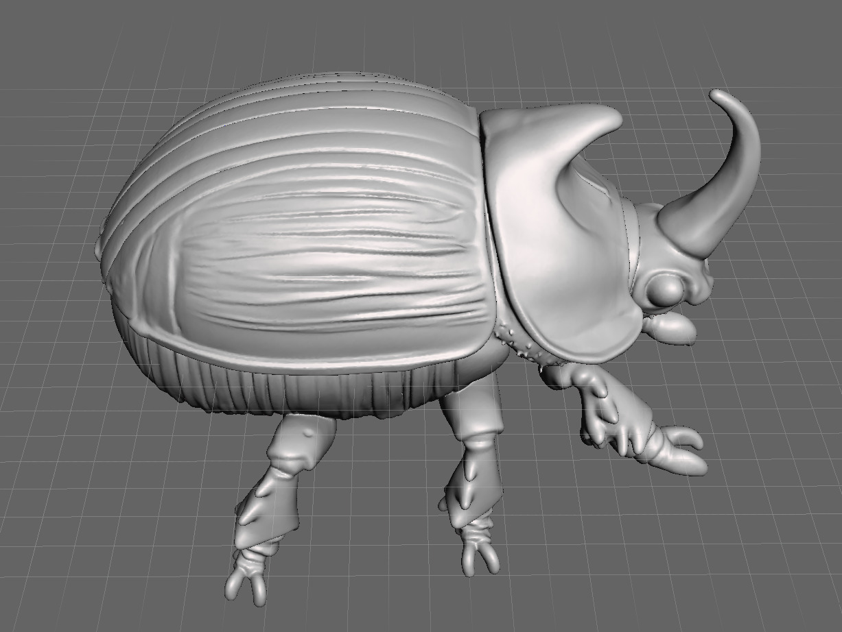 Dung beetle 3D print model_4