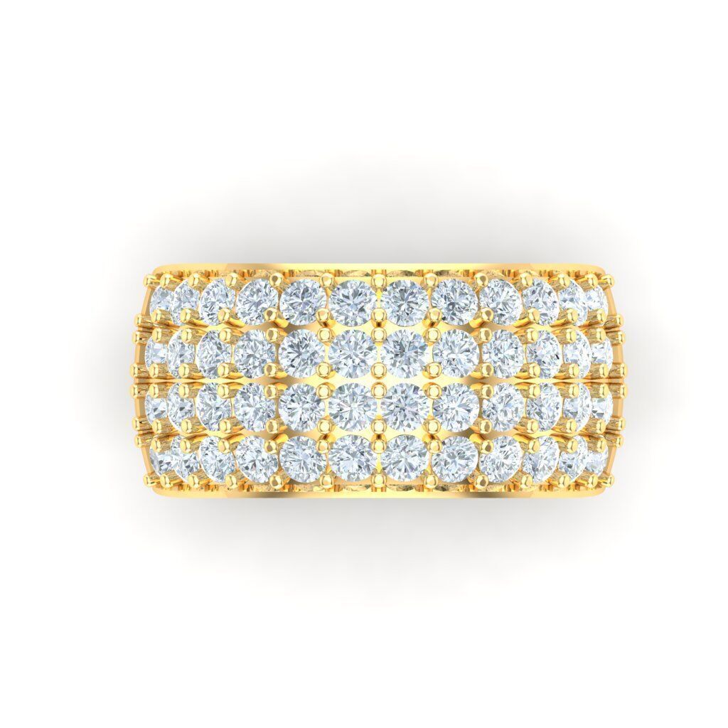 Popular Man Rings Diamond 1MR026 3D model_7