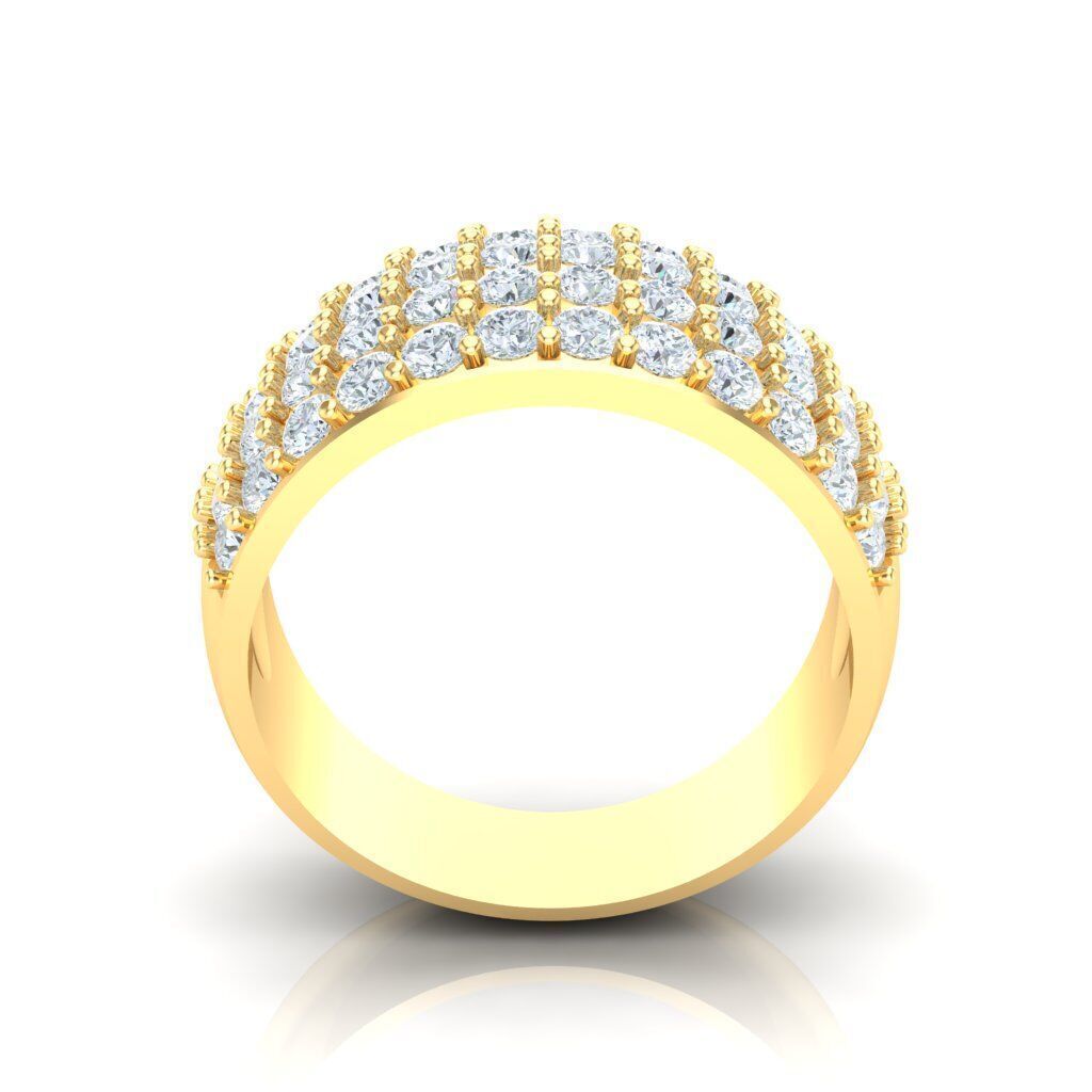 Popular Man Rings Diamond 1MR026 3D model_4