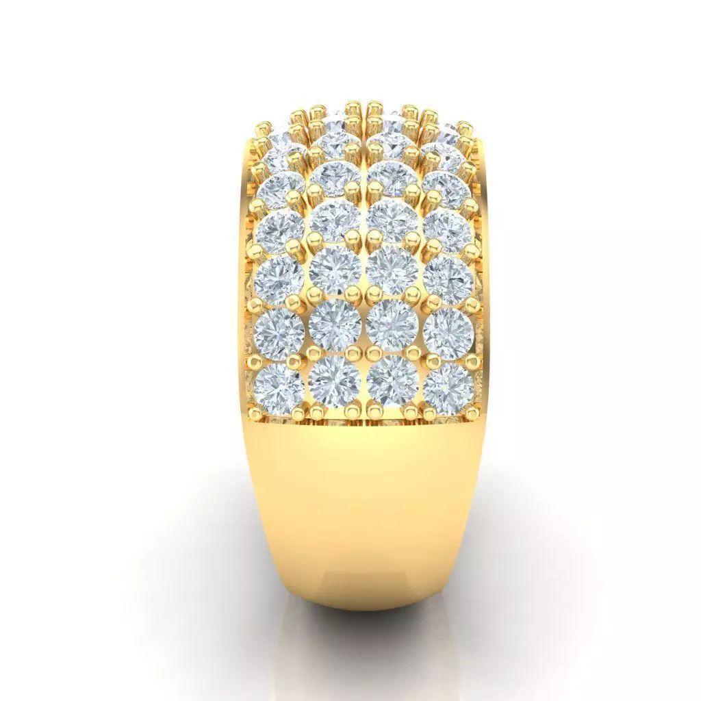 Popular Man Rings Diamond 1MR026 3D model_0