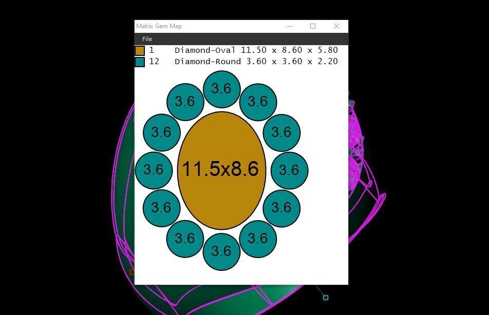 Popular Man Rings Diamond 1MR023 3D model_2