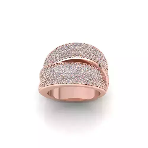 Fancy Gemstone Ring 42 3d Model and Render